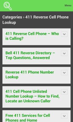 411 reverse online directory