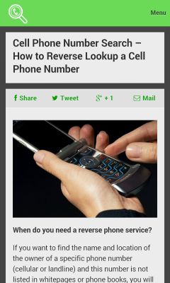 reverse cell phone lookup