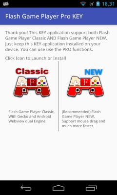 Falcon SWF Player (Flash Game) APK für Android herunterladen