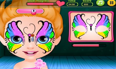 Juegos de baby cheap barbie frozen face painting